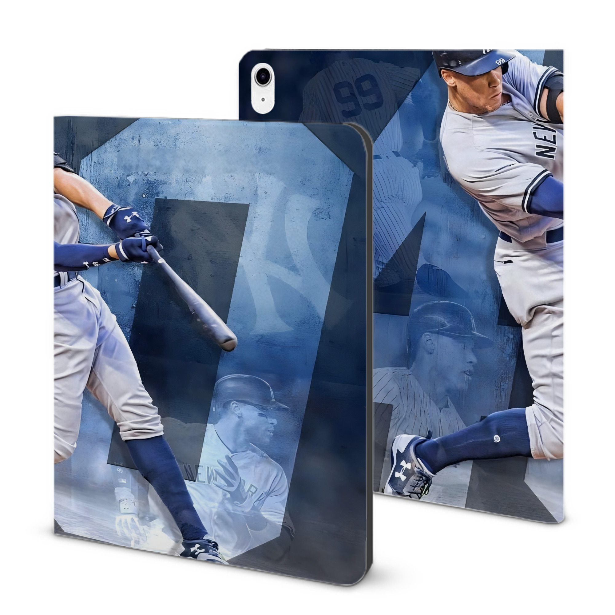 Aaron Judge 40 Home Runs 1 IPad Case Without Pencil Slot – Book-Style Cover With PU Leather & TPU – Slim, Durable, Scratch-Resistant, Full Protection & Easy Access